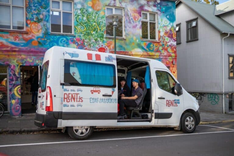 rent renault master 5 campervan in downtown Reykjavík Icealnd