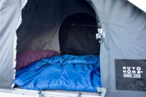 Rent Dacia Duster 4×4 camper van roof top tent interior