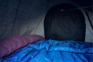 Rent Dacia Duster 4×4 camper van roof top tent interior sleeping bags pillows