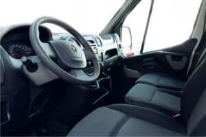 Rent Renault Trafic Manual camper van interiordashboard steering wheel