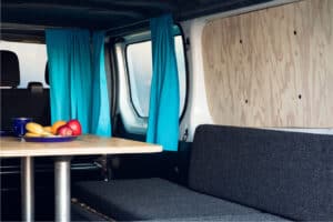 Rent Renault Trafic Manual interior table, benches