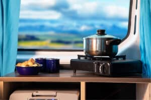 Rent Renault Trafic Manual interior included griddle pots