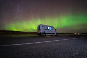 rent.ir renault master 5 camper van northern lights iceland