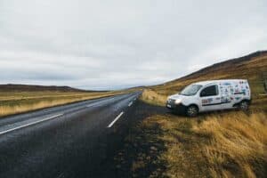 September roads in Iceland