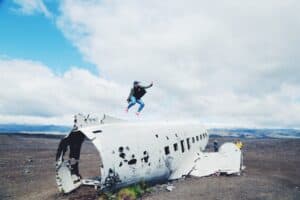 The abandoned airplane in Iceland