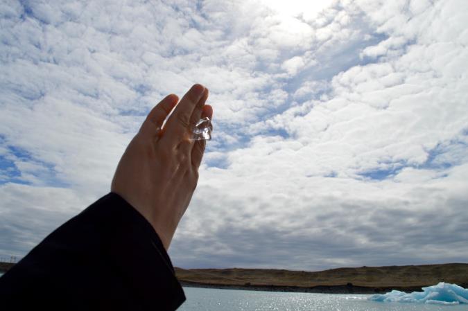 A ring made from Ice from Jökulsárlón