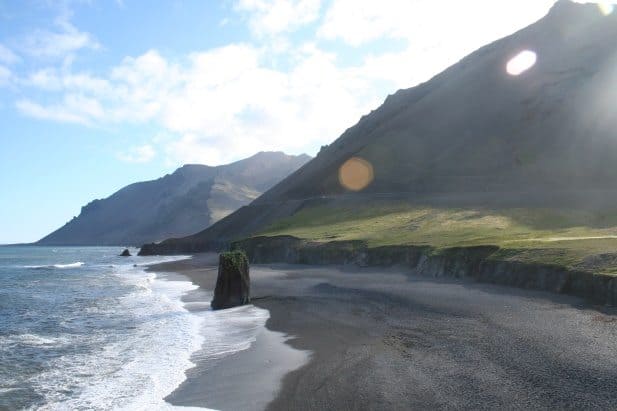 Black sand beach East Iceland