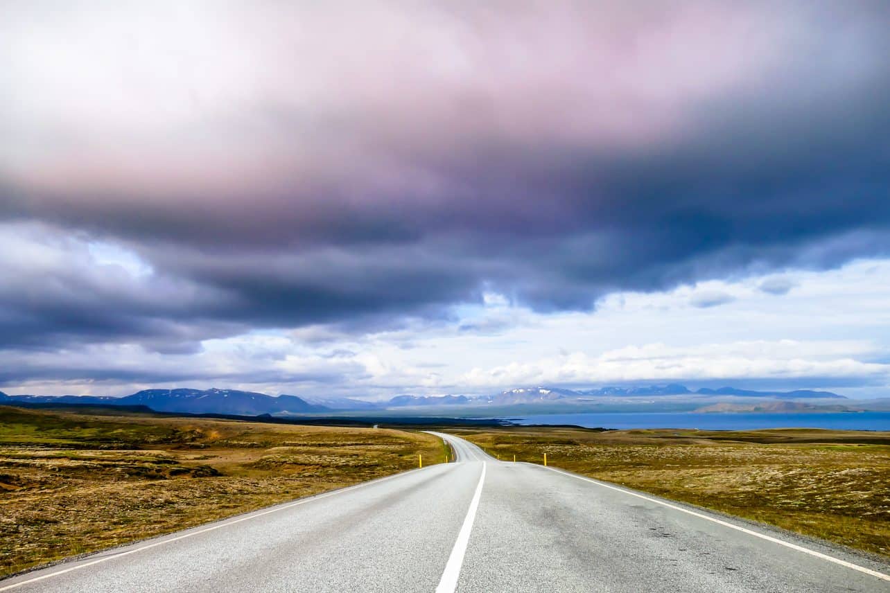 On the road in Iceland