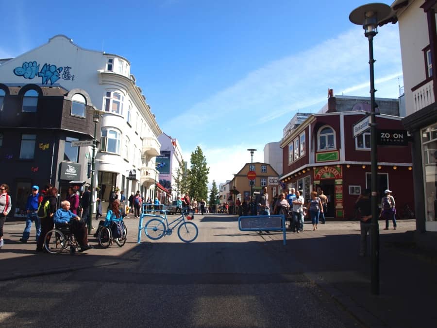 Driving in Reykjavik, Iceland