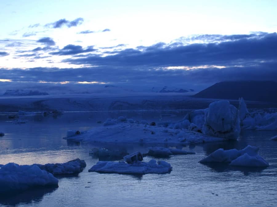 Jökulsárlón, the great glacier lake in south Iceland