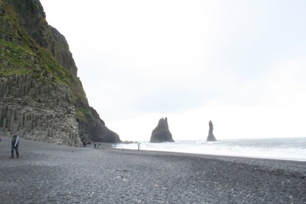 The Black sand beach at Reynisfjara