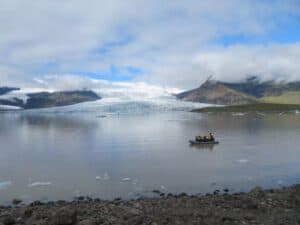 the glacial lagoon of Fjallsárlón the glacial lagoon of Fjallsárlón