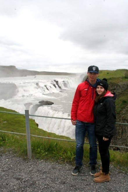 Gullfoss waterfall in Iceland