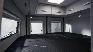 rent crosscamp lux 600 interior sleeping area