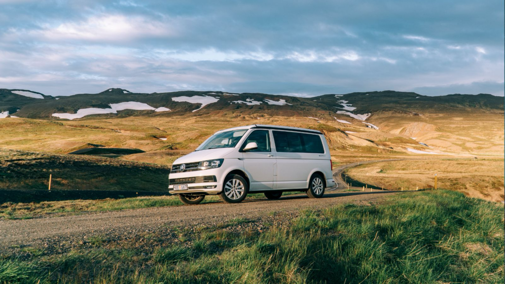 VW California campervan in Iceland.