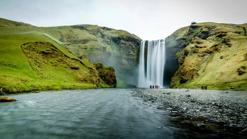 Skogafoss waterfall, Iceland.