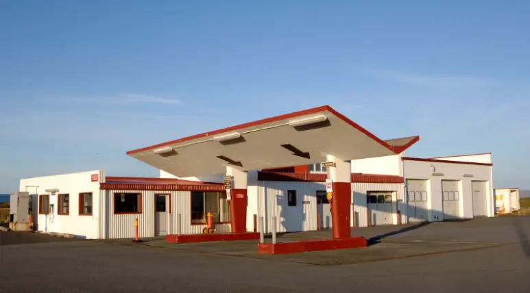 Gas station in Keflavik, Iceland