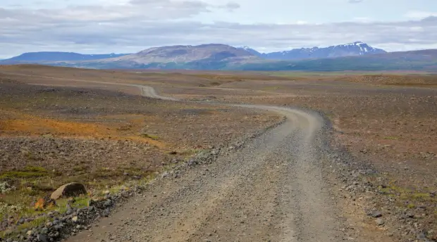 Rugged F-road in Iceland