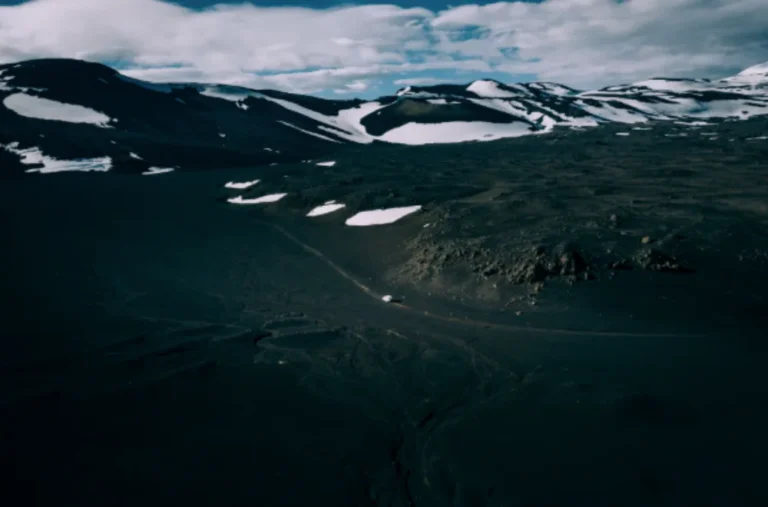 4x4 camper van driving an F-road in the Icelandic Highlands
