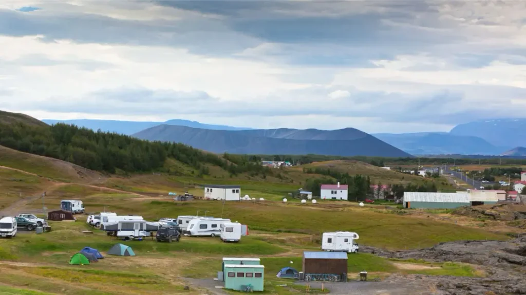 Campsite in Iceland.