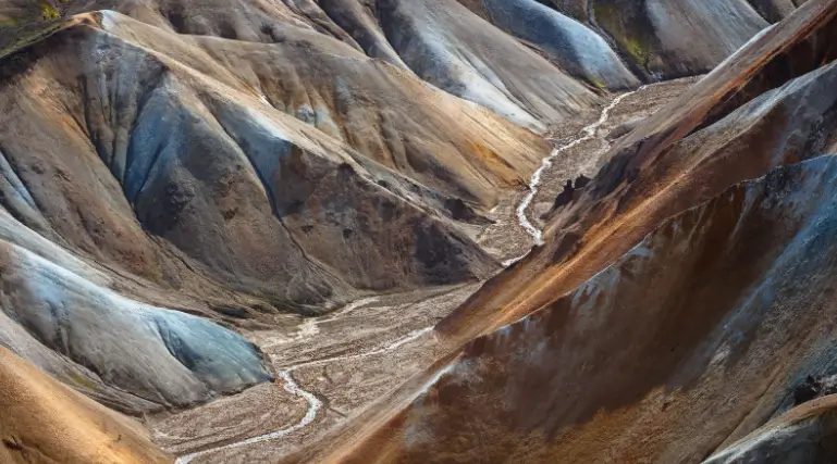 Colorful rhyolite mountains of Landmannalaugar