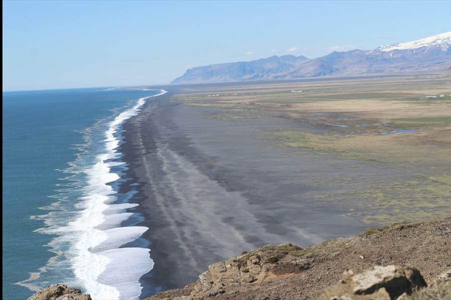 The black sand